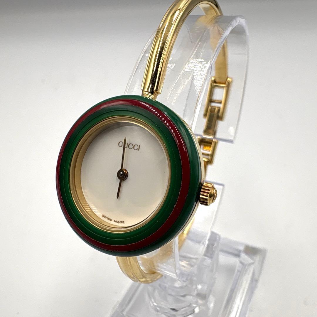 【新品電池】GUCCI チェンジベゼル 11/12.2 ベゼル完品　稼働美品
