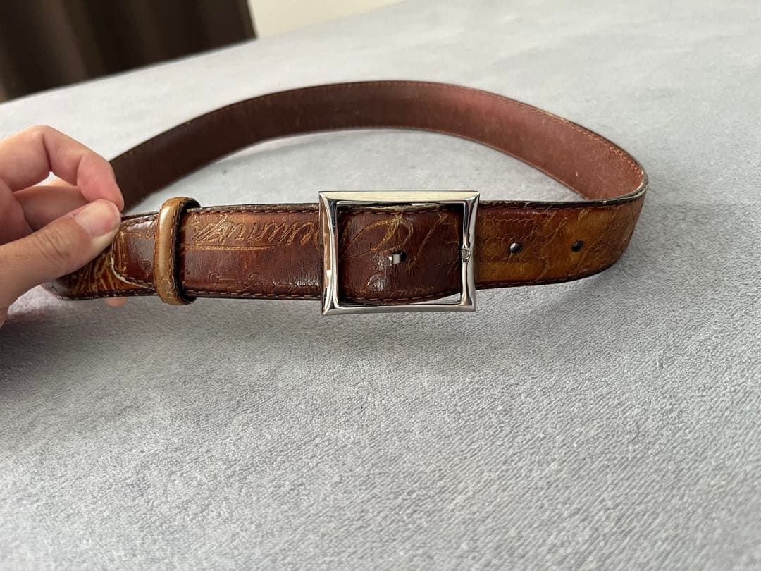 Berluti ブラウンレザー ベルト