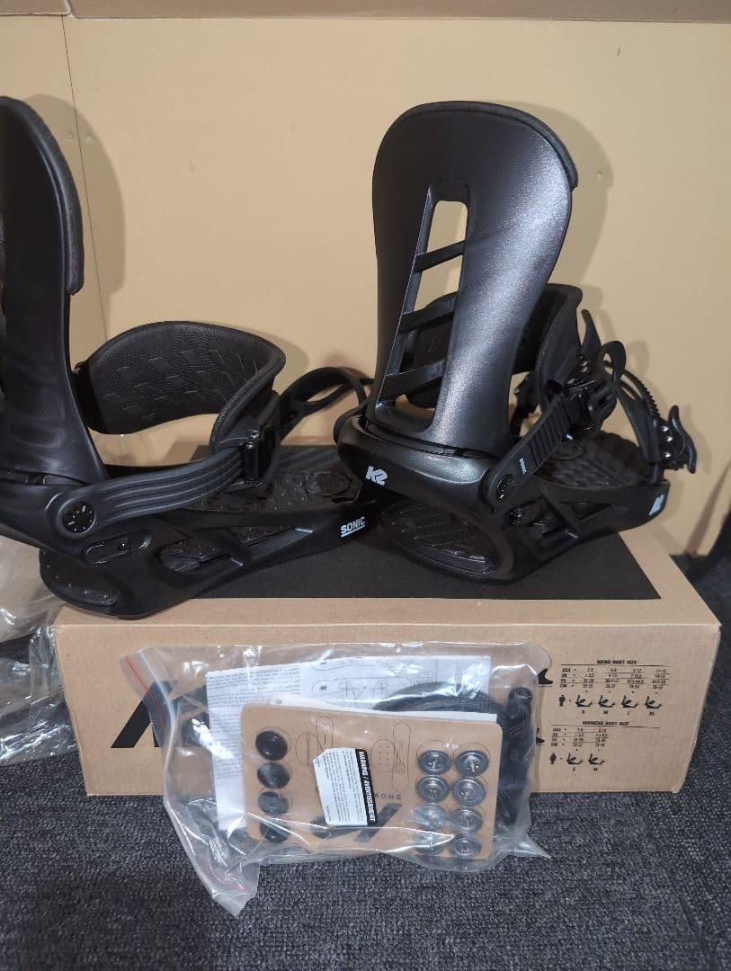 K2 ケーツー SONIC BLACK スノーボード ビンディング 20-21