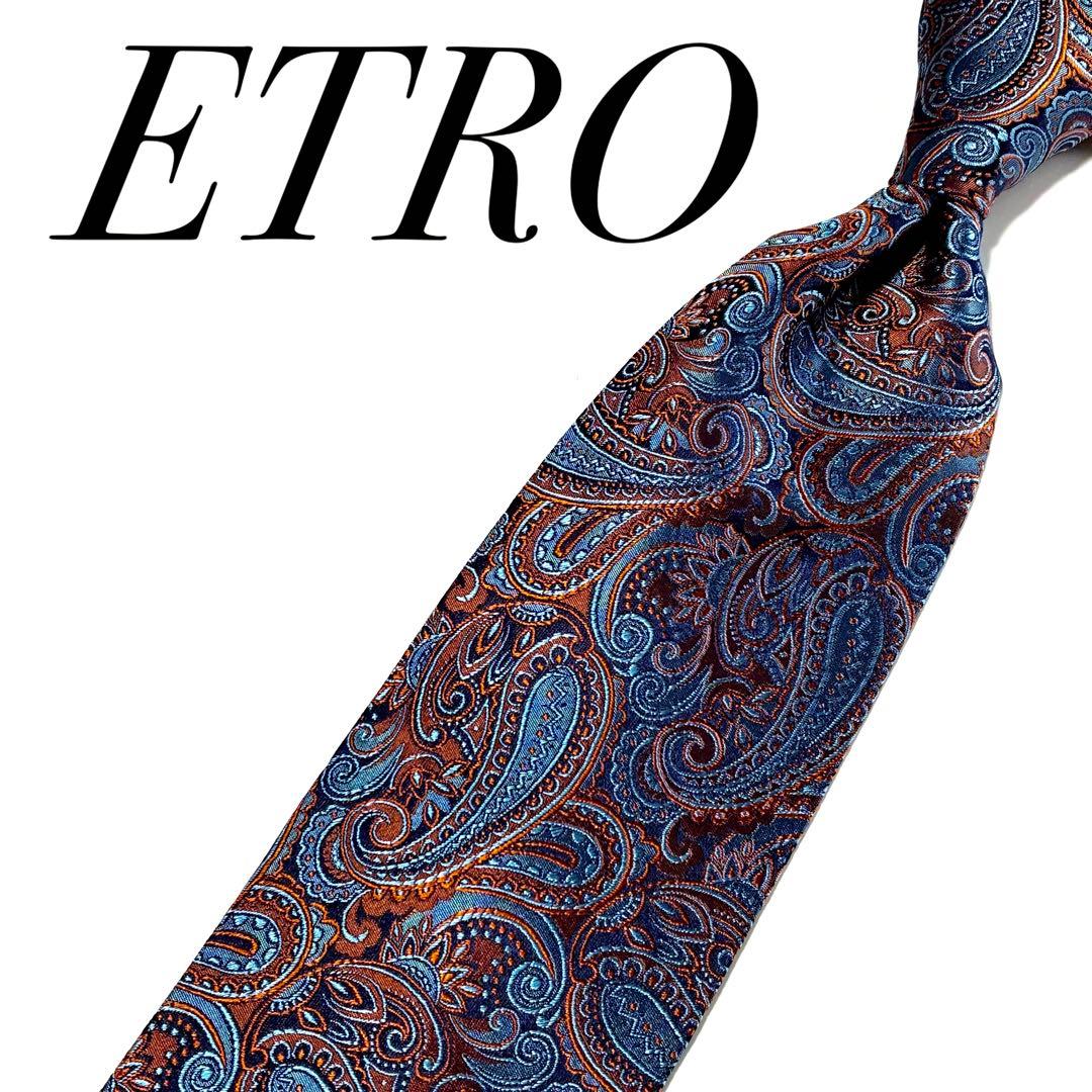 3796✨極美品✨エトロ ネクタイ ペイズリー ボタニカル 植物柄