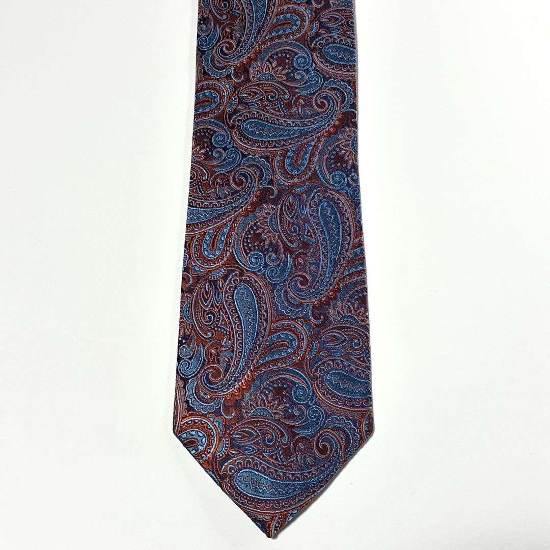 3796✨極美品✨エトロ ネクタイ ペイズリー ボタニカル 植物柄