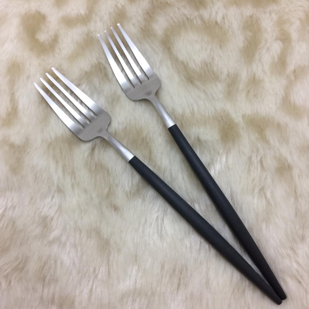 セール価格　クチポール　GOA　ブラック＆シルバー　ディナー３種+レスト×各２