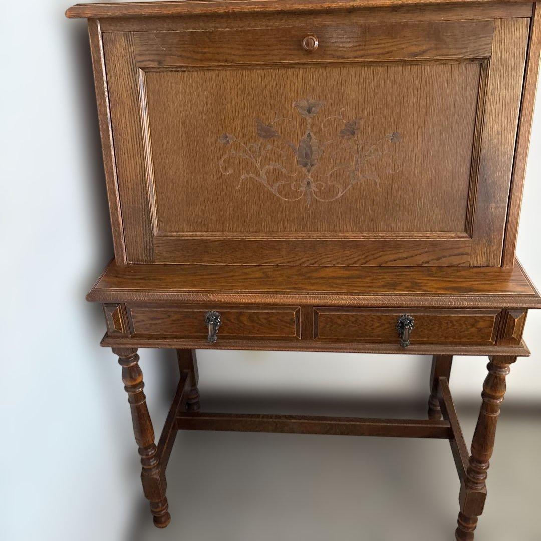 オーク材クラシックデスク