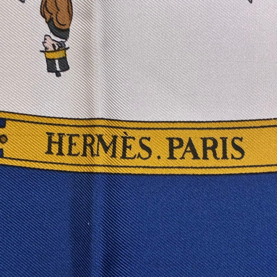 HERMES カレ90 シルク スカーフ ロンシャンへの散歩 ストール マフラー