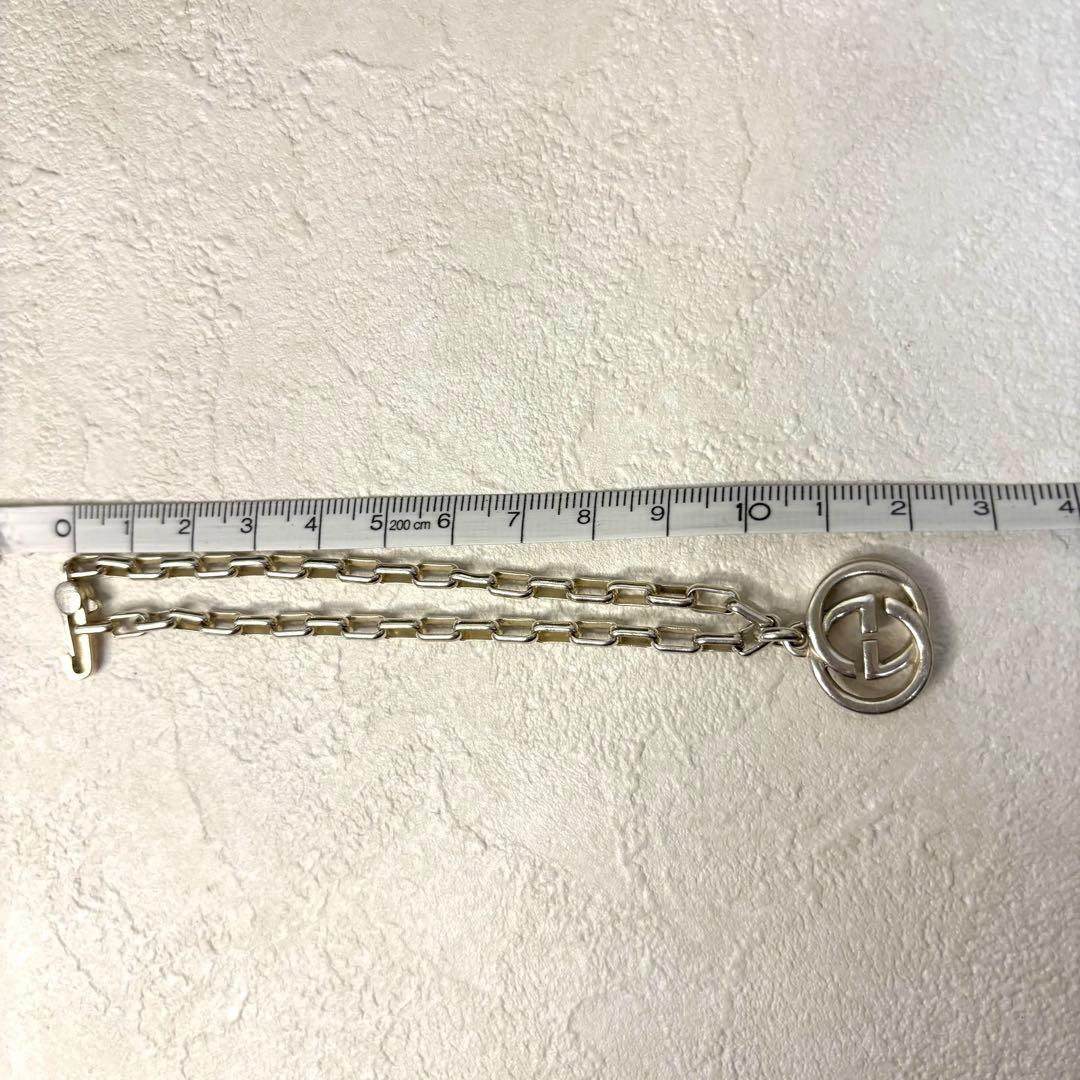 GUCCI インターロッキング GG ブレスレット SV925 保存袋付き