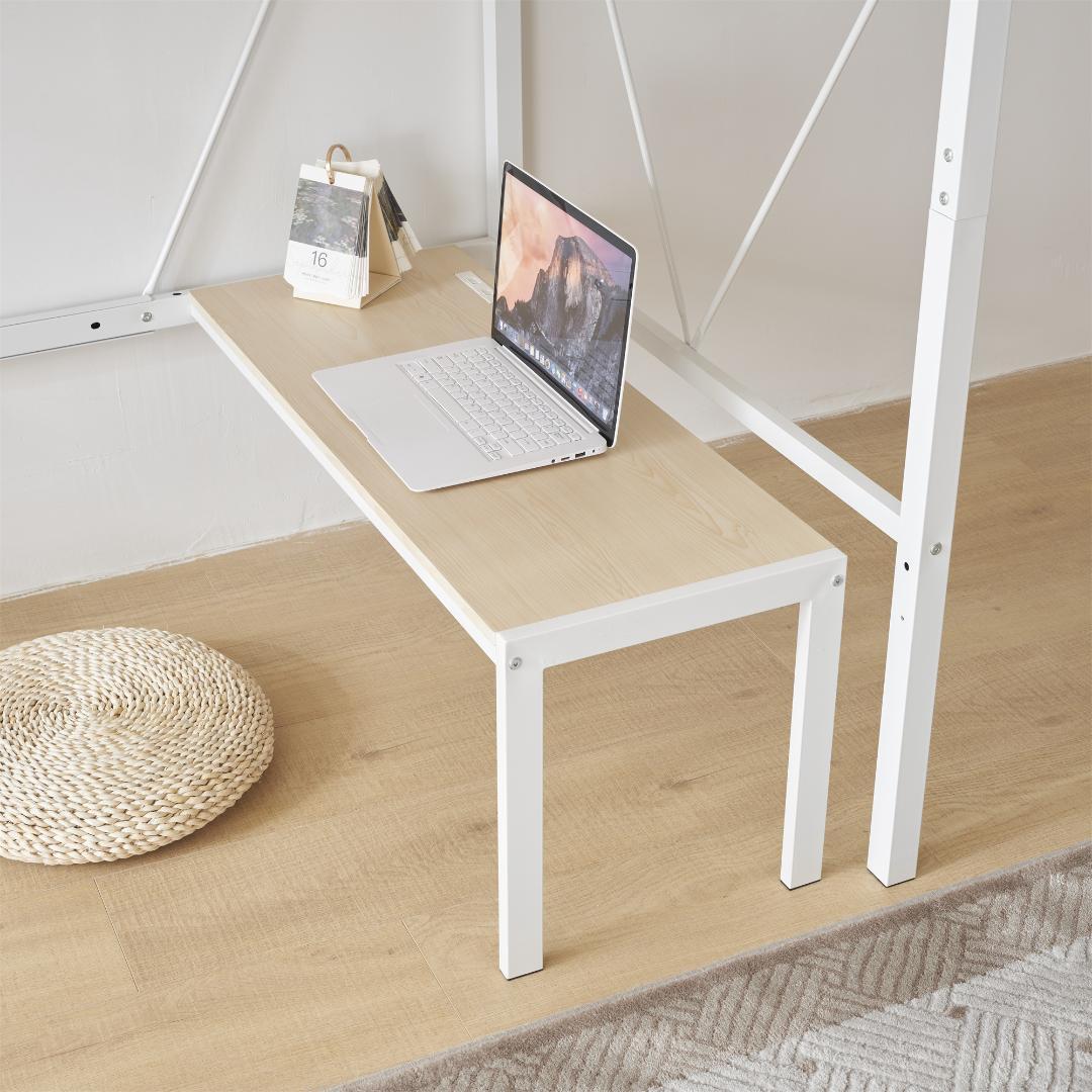 赤字価格！ロフトベッド シングル コンセント・ローデスク付き　2セット