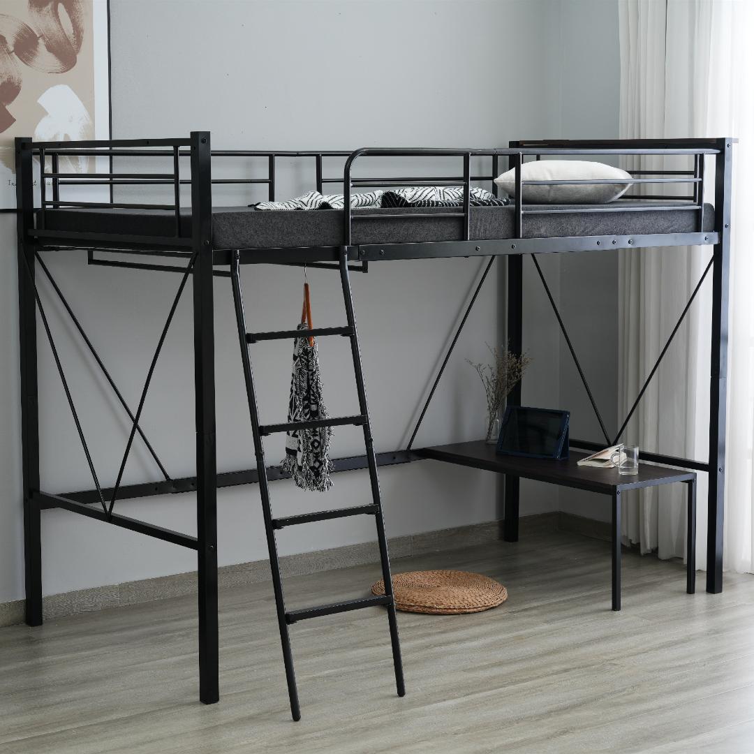 赤字価格！ロフトベッド シングル コンセント・ローデスク付き　2セット