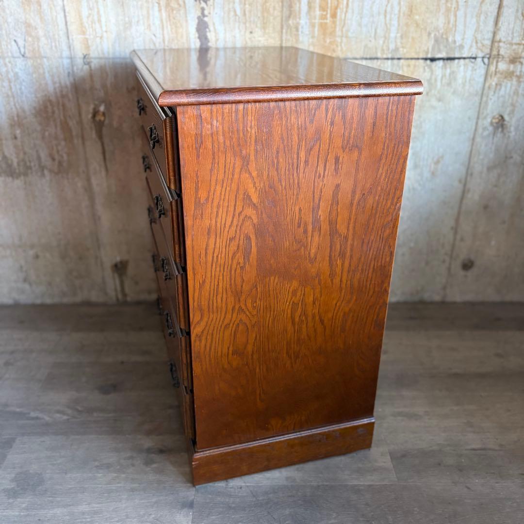 越後民芸家具　5段チェスト　民芸箪笥　クラシカル　②