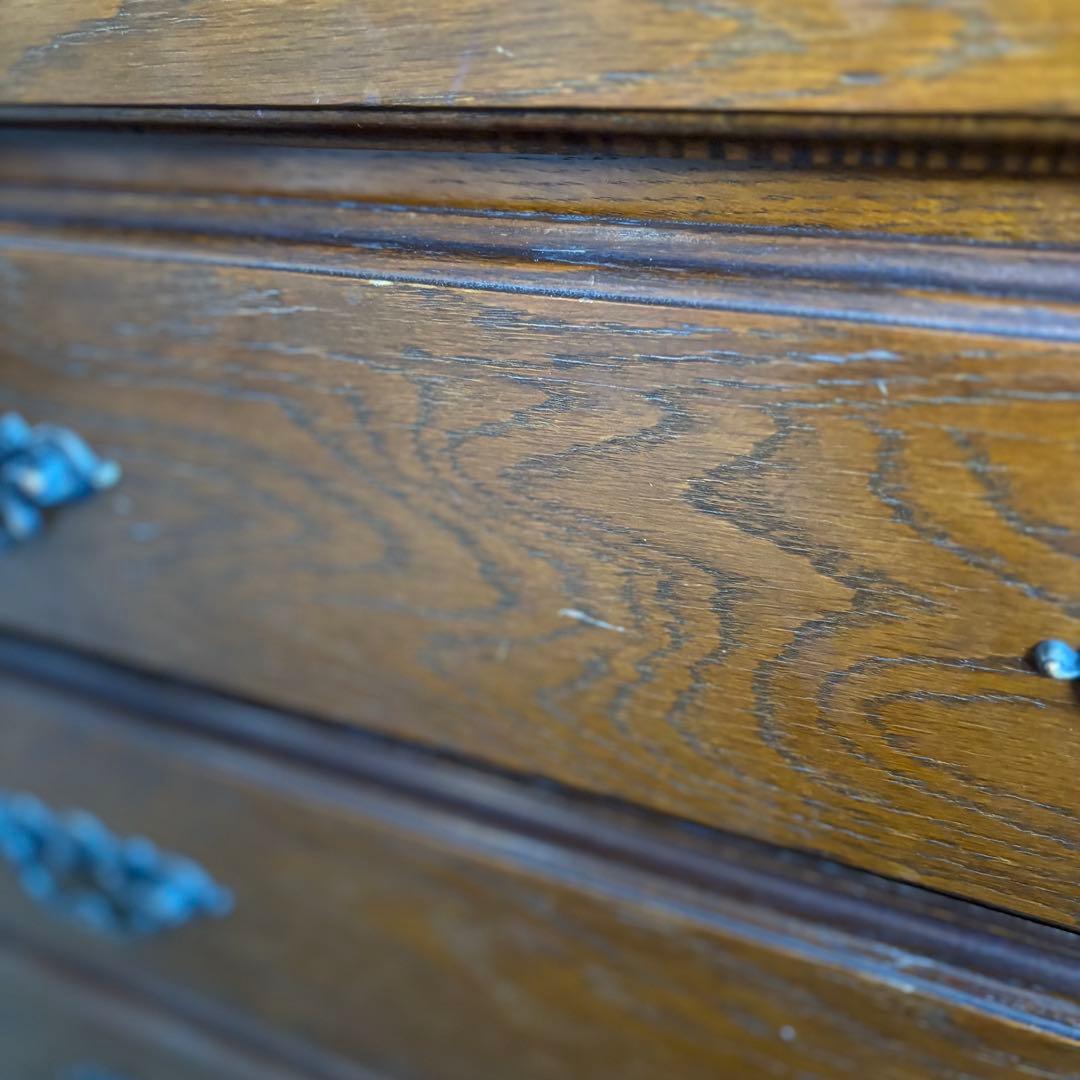 越後民芸家具　5段チェスト　民芸箪笥　クラシカル　②