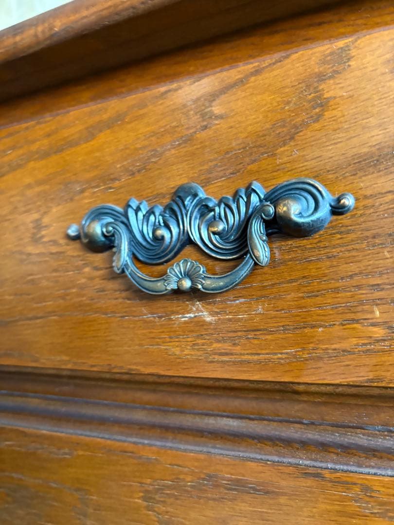 越後民芸家具　5段チェスト　民芸箪笥　クラシカル　②