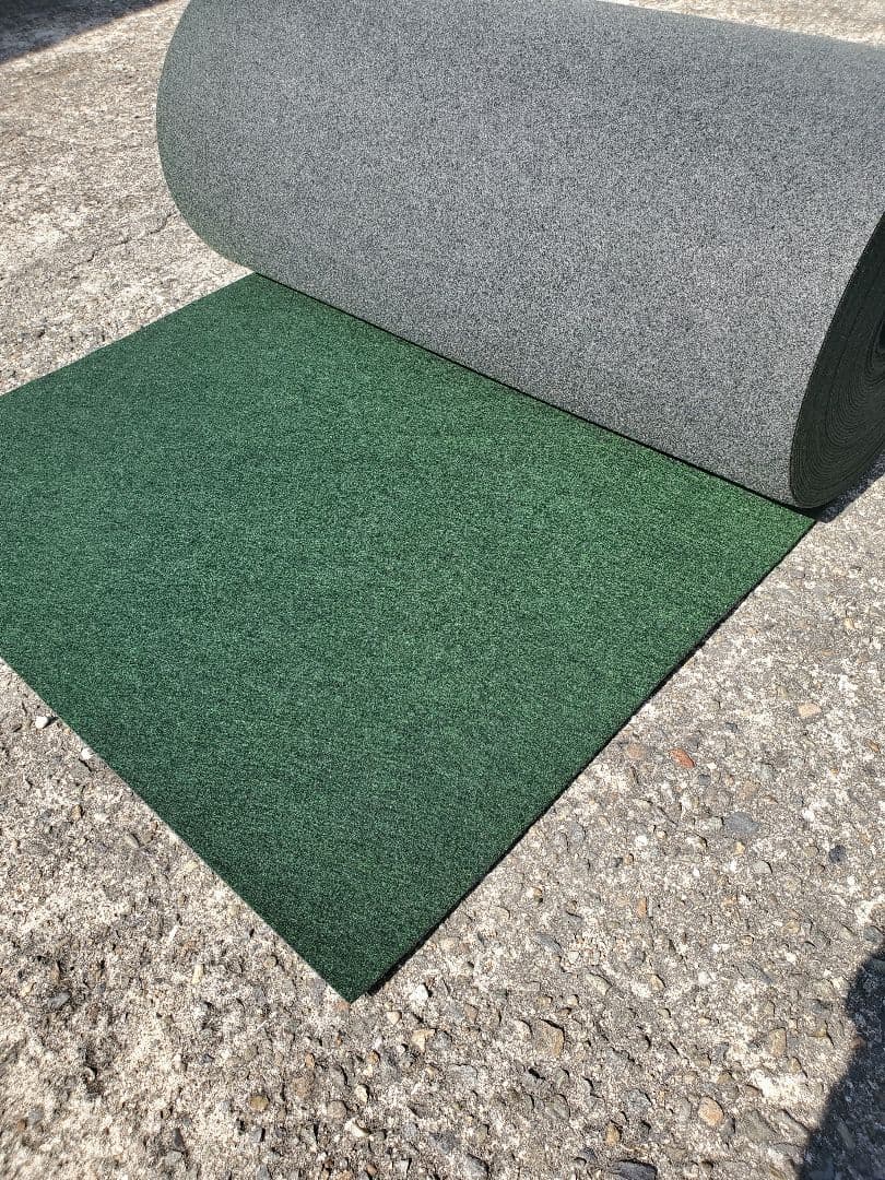 【新品】本格ポリエステル不織布 防草シート(グリーン)厚手　巾1m×40m