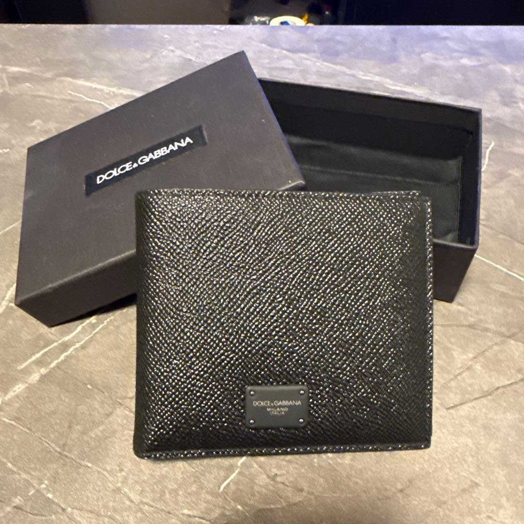 DOLCE&GABBANA ブラック 二つ折り財布