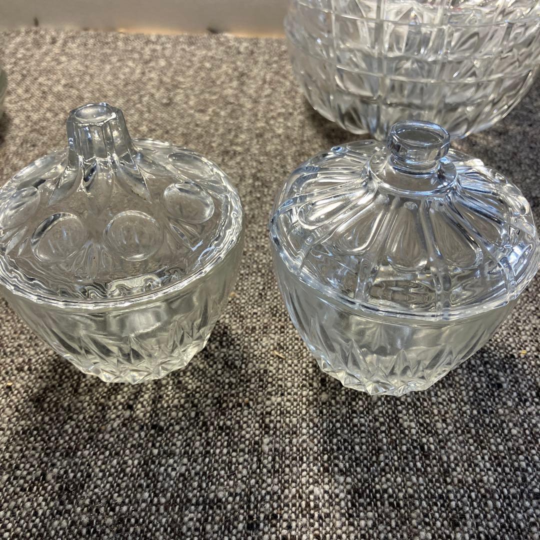 昭和レトロ　ガラス製　ガラス食器セット　ボウル　皿　鉢　小皿　まとめ売り