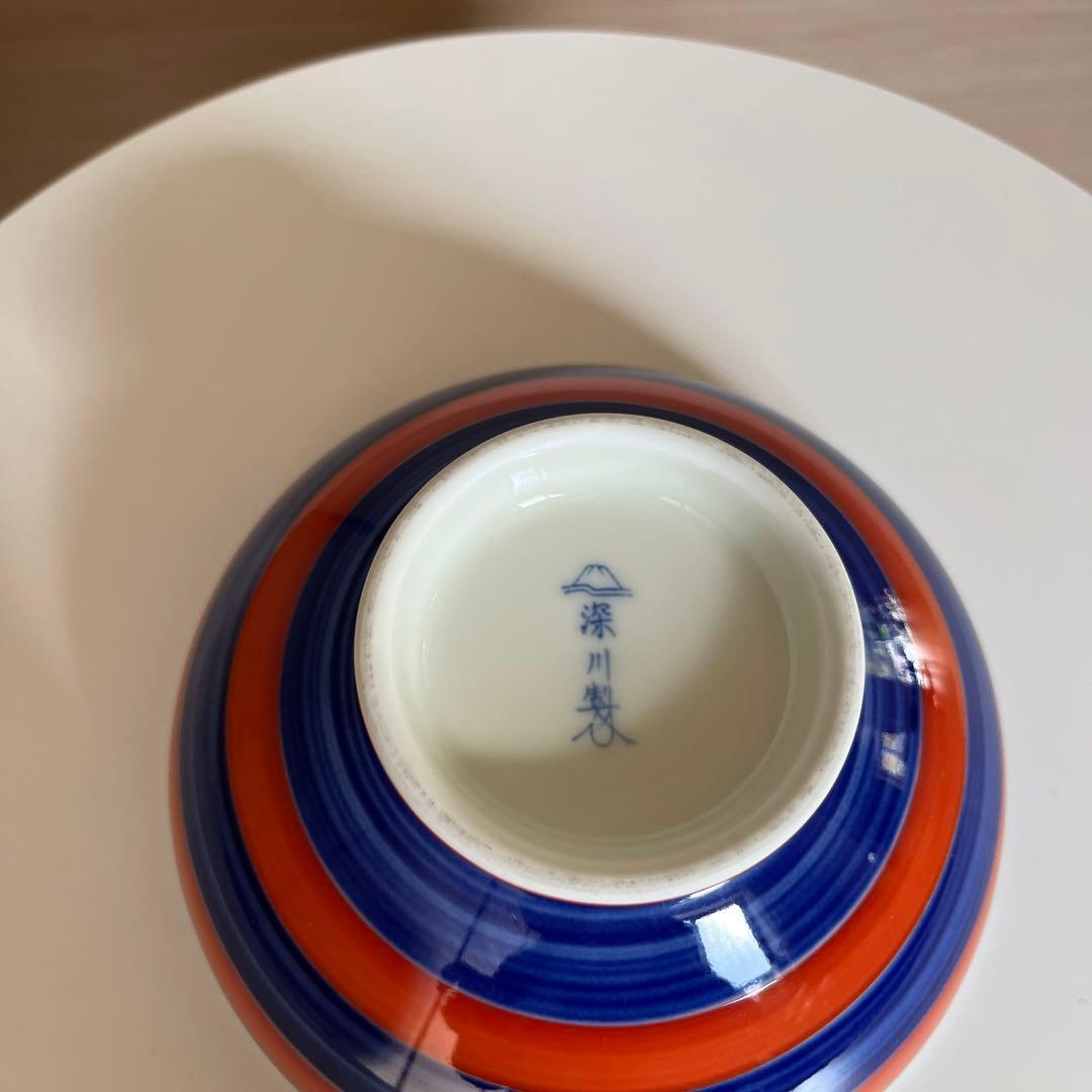 希少　深川製磁　浅丼　月見うさぎ　2客