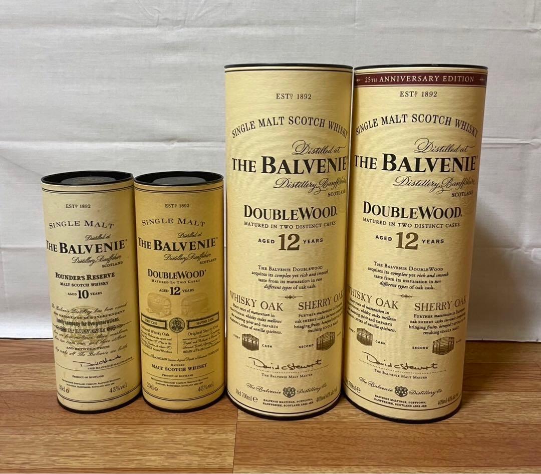 バルヴェニー 10年&12年 200ml、バルヴェニー12年 700ml 4本