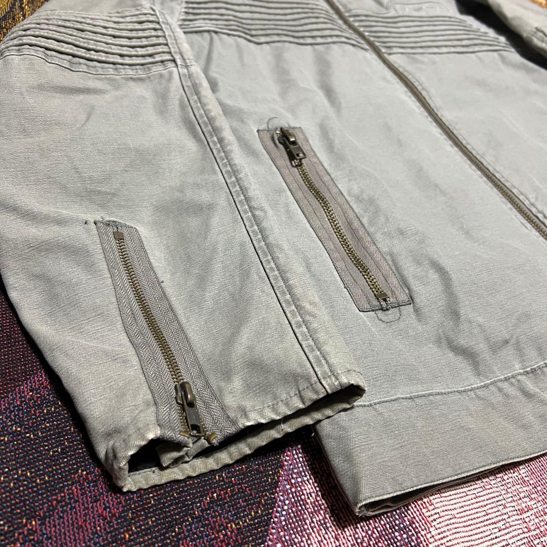 【即購入可】90s赤タグオークリーコットンシングルライダースダック地ギミック多数