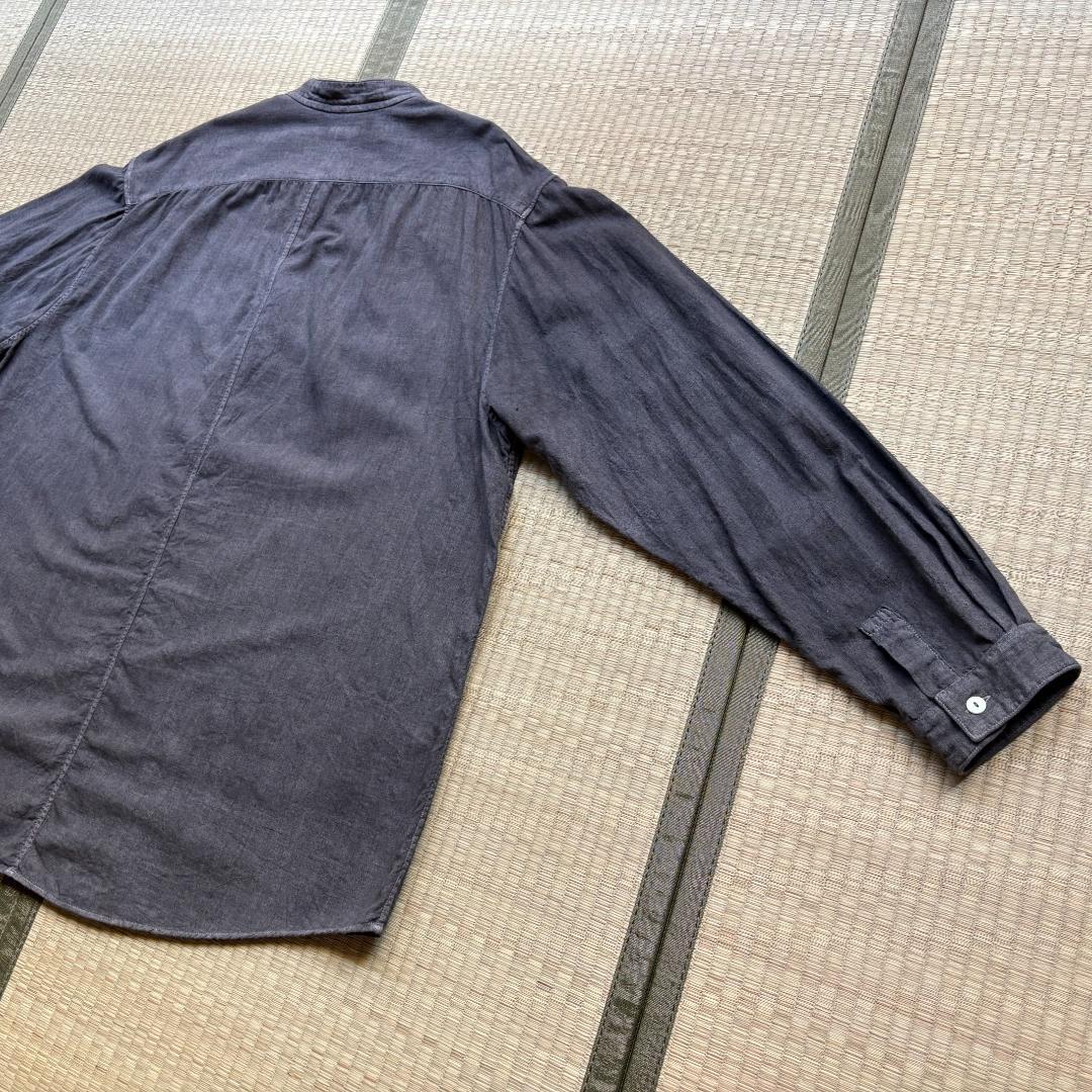 【美品】MITTAN カディクルタシャツ 松煙(濃) サイズ3