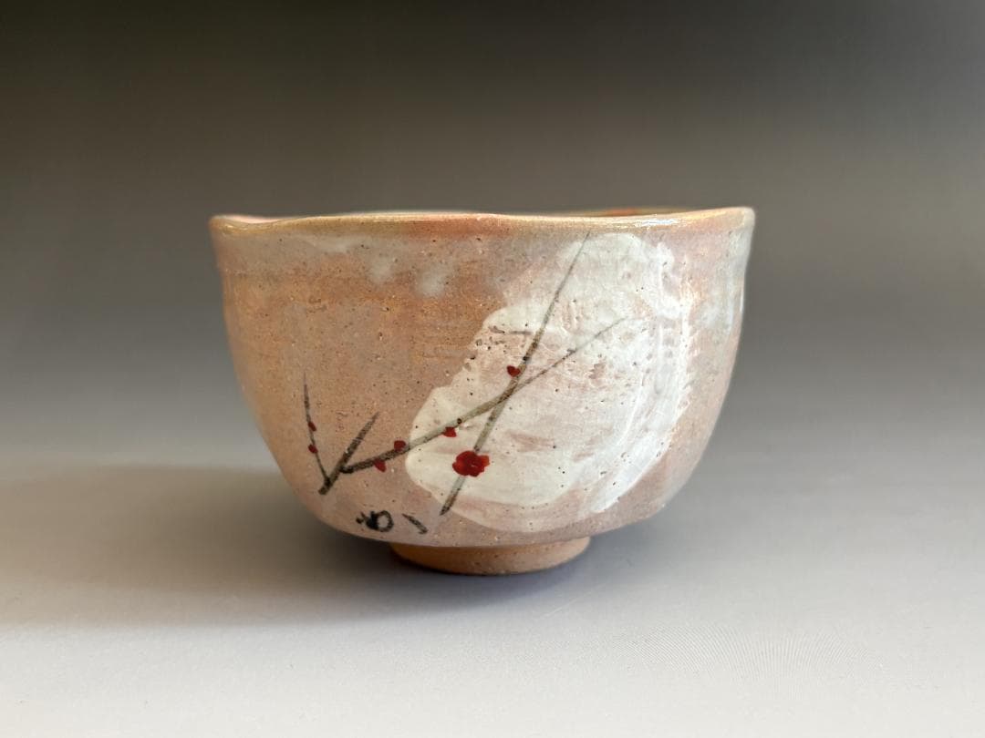 16代永楽善五郎　即全　乾山写梅月絵茶碗　堀内宗完　兼中斎好書付　茶道具　表千家