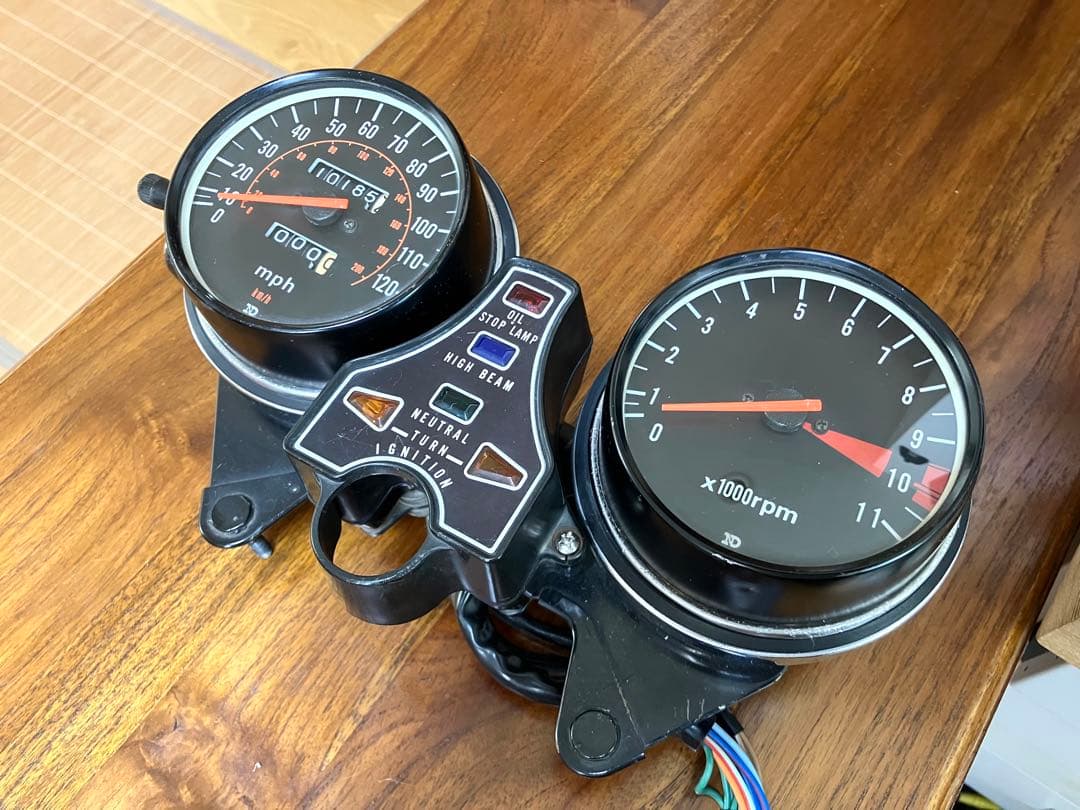 最終【針修理済み】当時物ND製/ホンダ系　(CB750four2)メーターセット