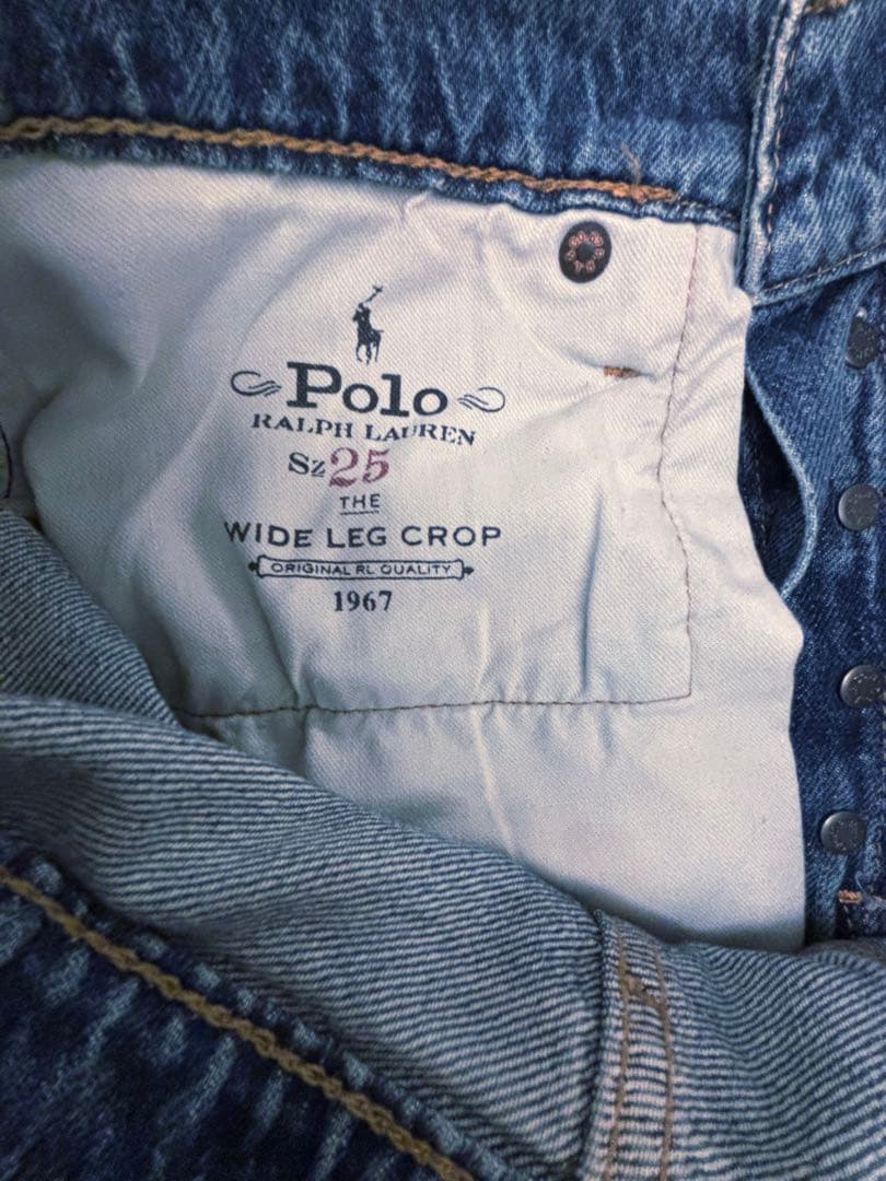 Polo Ralph Lauren ワイドレッグクロップドジーンズ