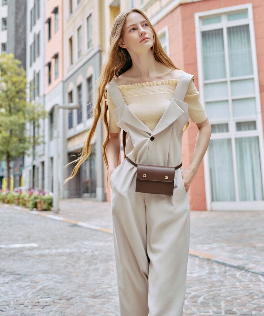 COCO DEALバックリブサロペット