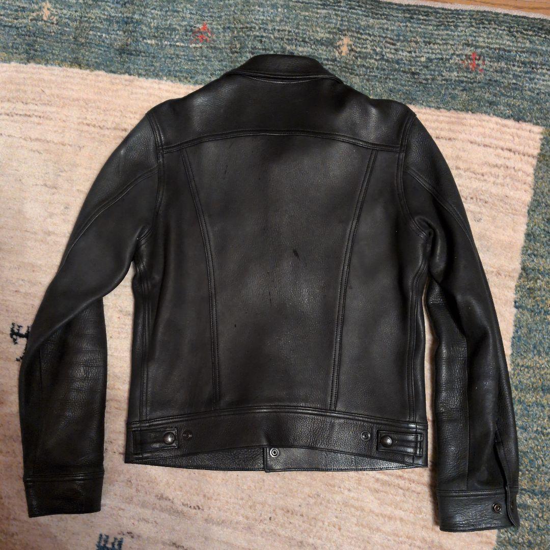 レッドムーンNumber One Leathers 鹿革ジャケット 38