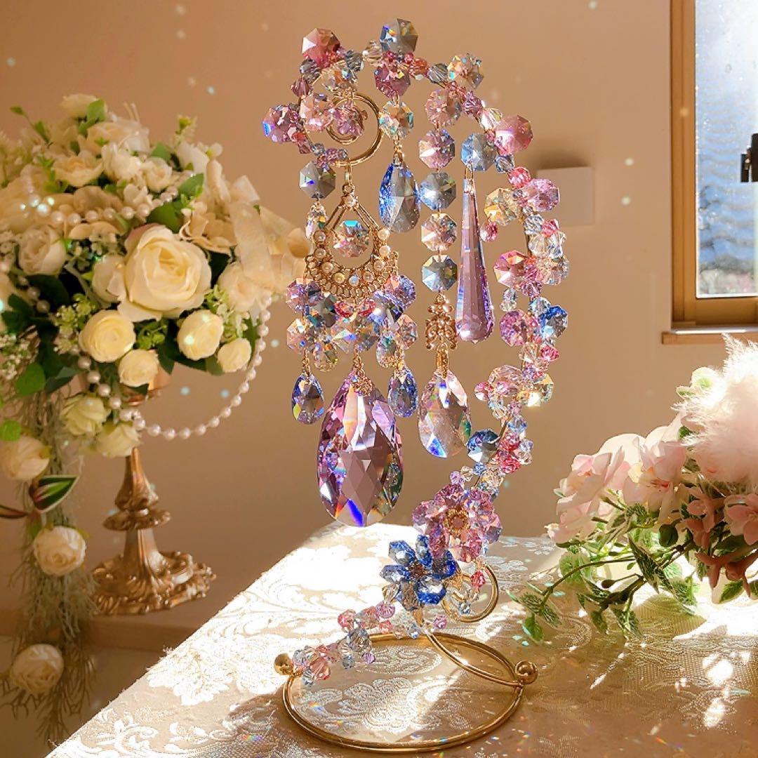 スワロフスキー♡hydrangea。:°ஐ♡* スタンドサンキャッチャー♡