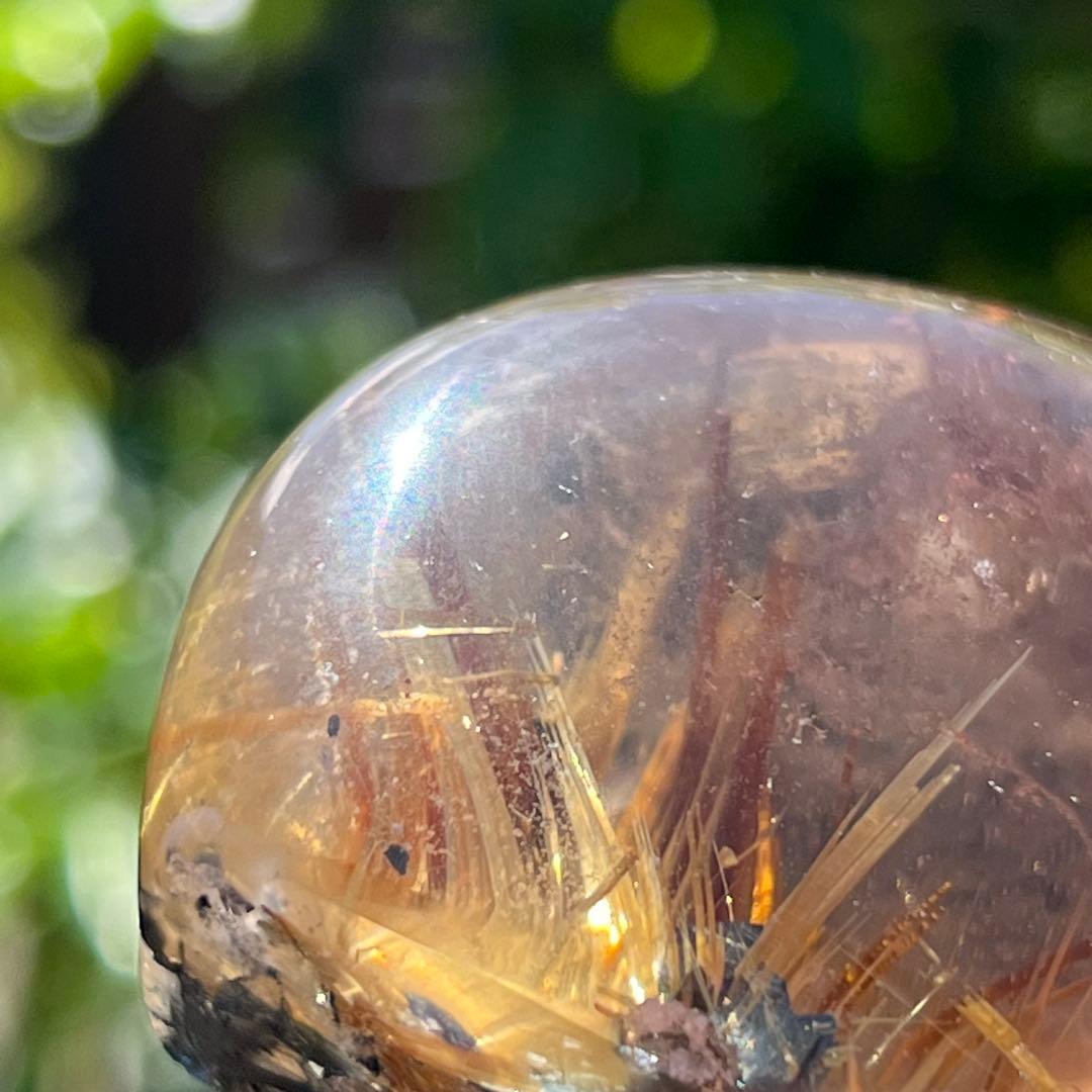 ☆価値ある逸品☆極上の透明度に煌めき抜群のルチル☆ゴールドタイチンルチル 原石