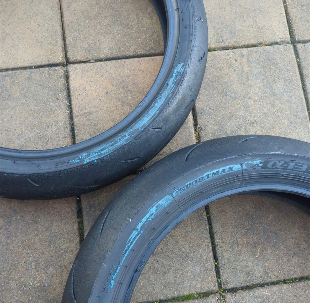 中古 前後セット DUNLOP α13SP タイヤ