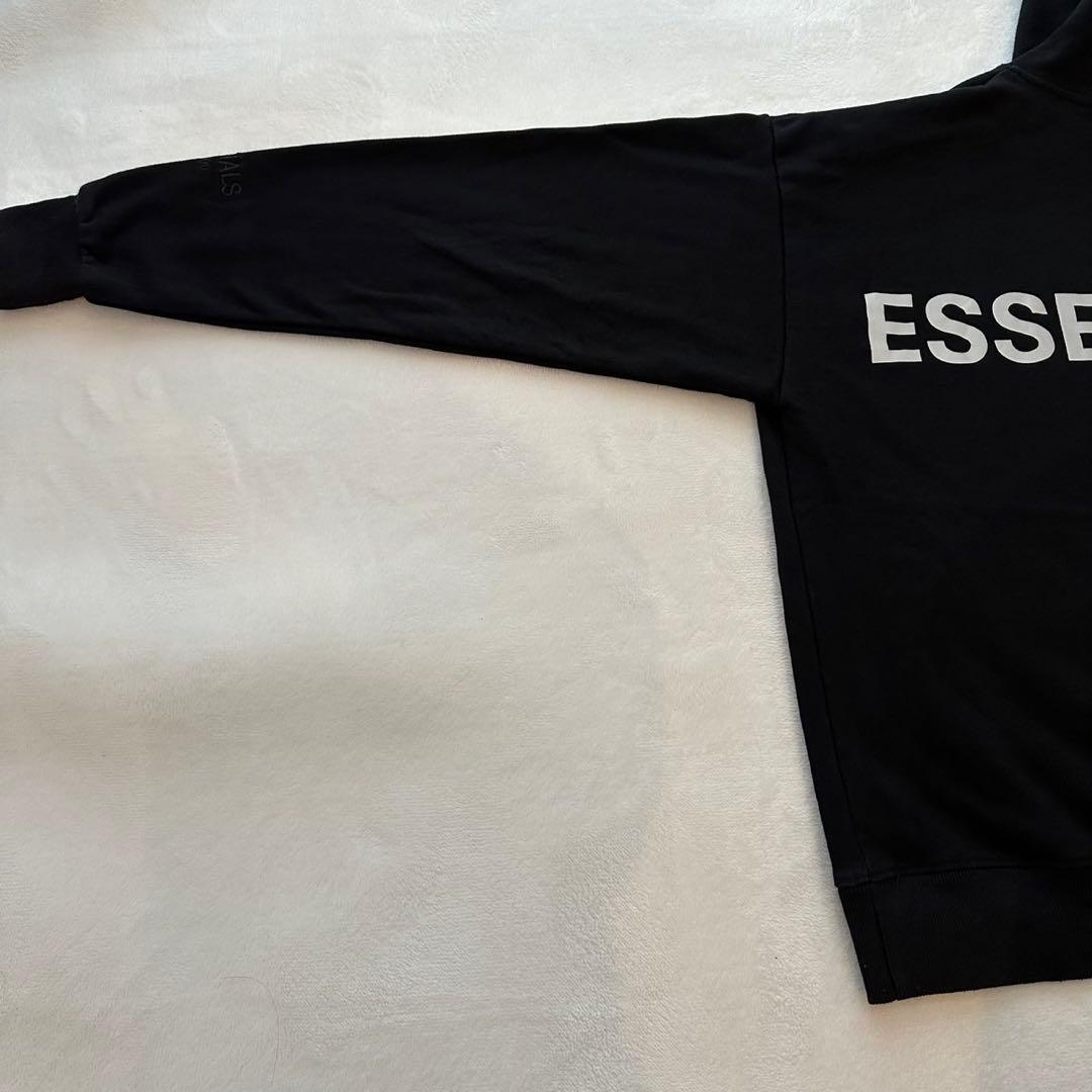 FOG ESSENTIALS パーカー男女兼用 M 高級感 フート付き反射ロゴ