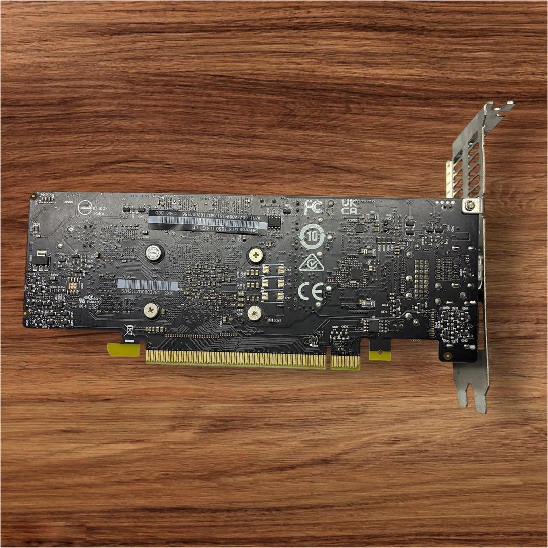 【少し訳あり・動作確認済み】msi GTX1050ti LP 4GB
