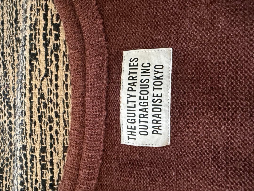 トップス WACKO MARIA MOHAIR KNIT CARDIGAN