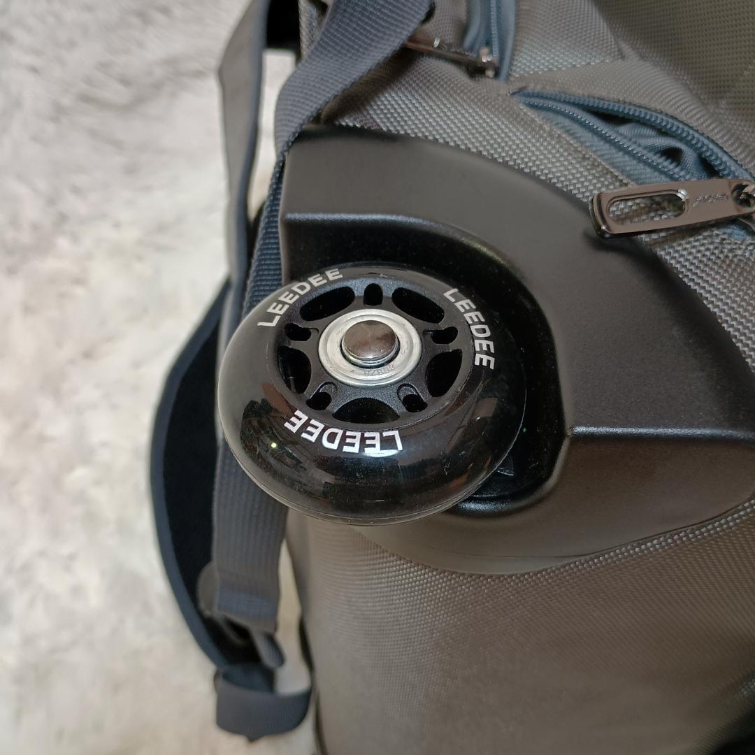 LeeDee 2way静音キャリーバッグ グレー 機内持込みサイズ キャスター付