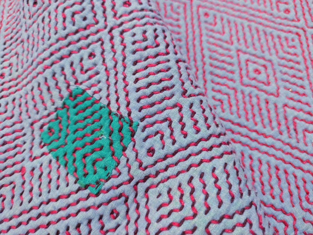 #189 ヴィンテージ ラリーキルト / カンタキルト カバー 厚手 希少 紫