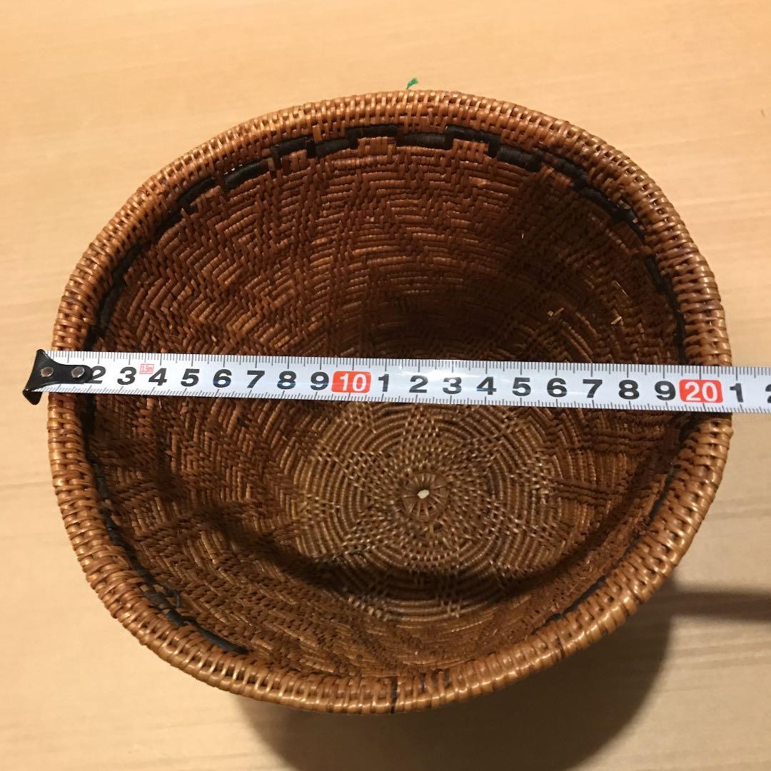 バリ島　アタ　バスケット かご　ゴミ箱　1