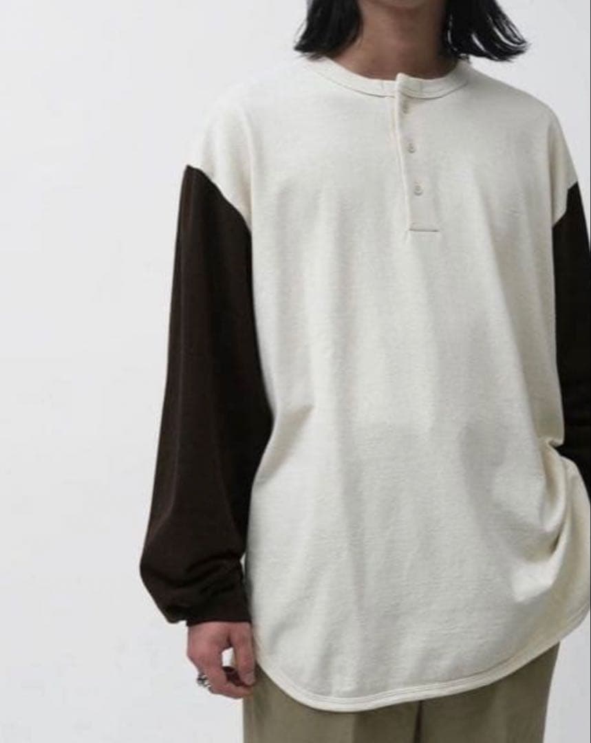 トップス blurhms Co/Silk Nep Baseball Henry