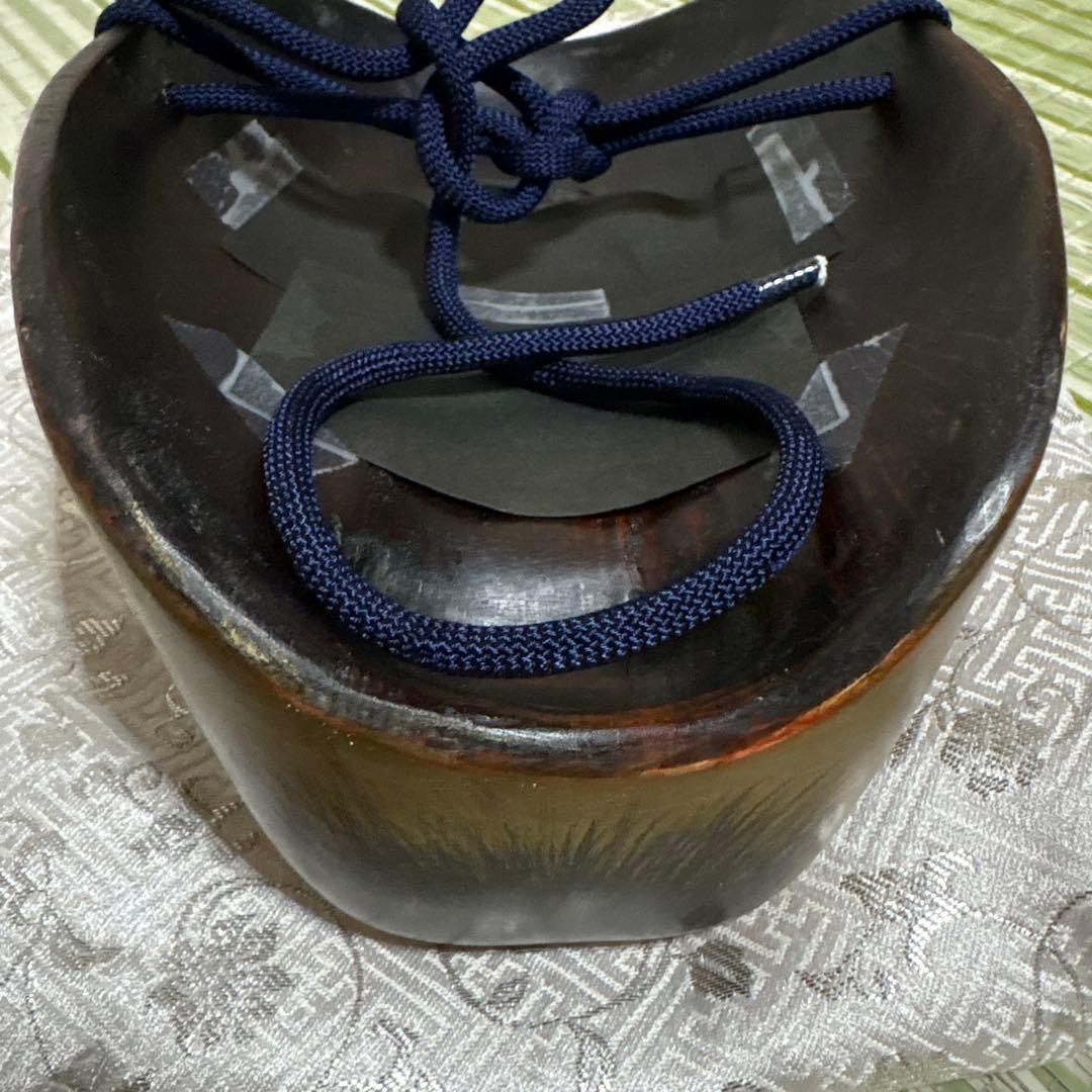 お面　能面　男　黒髭面　刻印作者不明　伝統工芸　神楽　壁掛け　置物　狂言面　金色