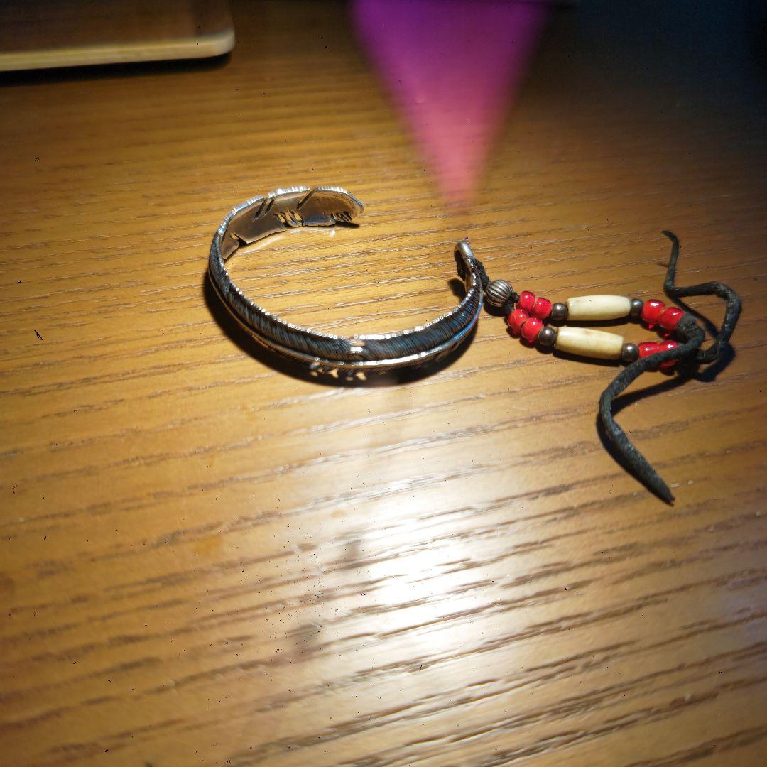 SAADシルバー フェザーブレスレット