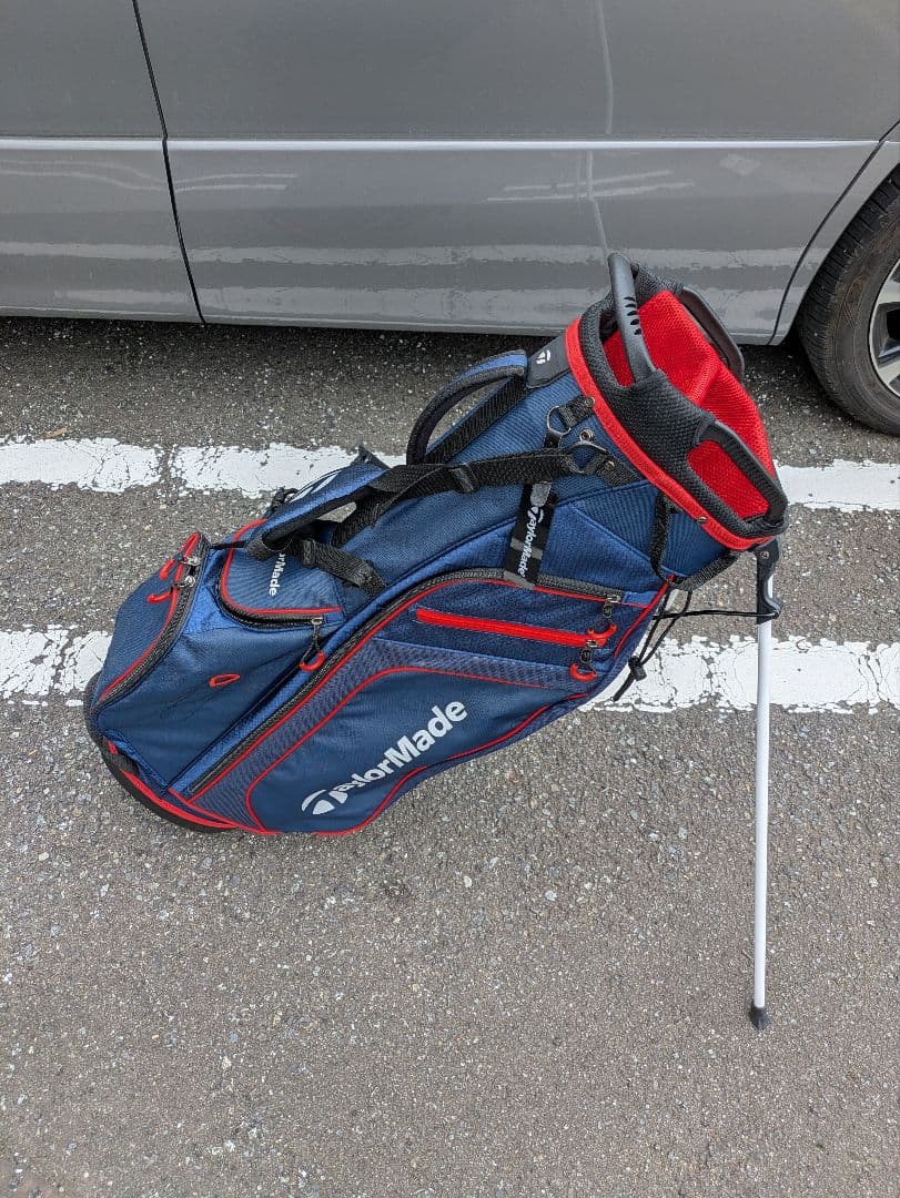 TaylorMade スタンドキャディバッグ ネイビー/レッド