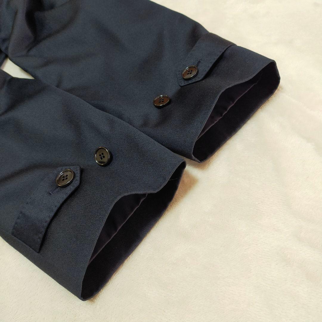 美品　イヴサンローラン　シルク混　ライナー付　ステンカラーコート