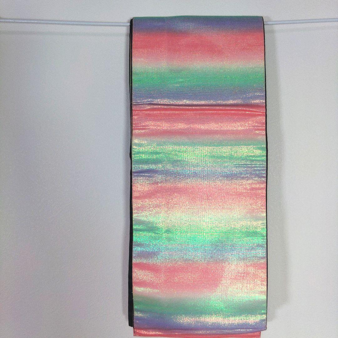 七五三　節句　七歳　7歳　女の子　着物　緑　手鞠　花柄　身丈133cm　帯セット