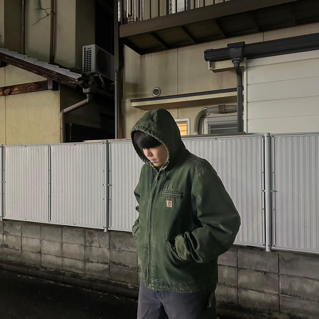 [希少カラー]Carhartt アクティブジャケットグリーン名作