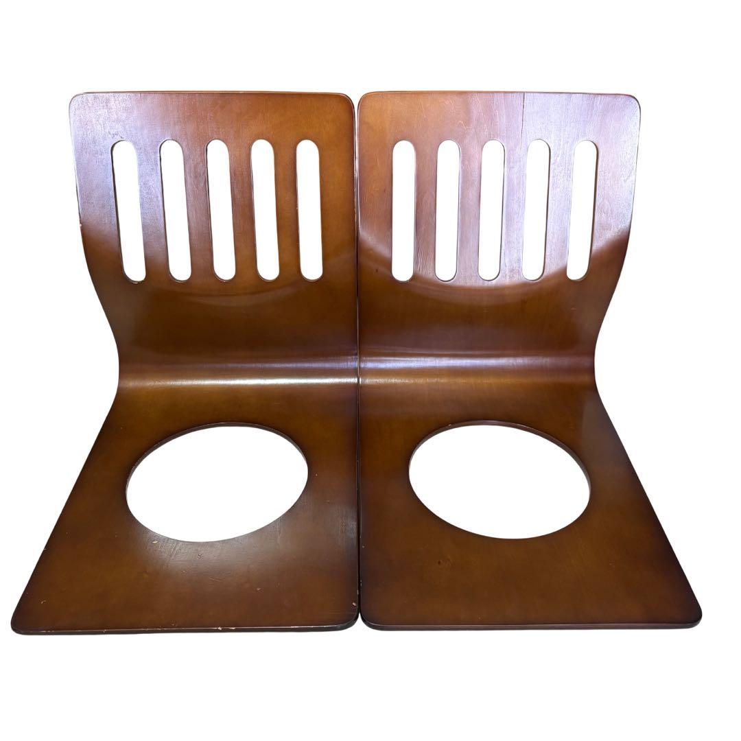 【4脚セット】木製 曲げ木座椅子 和座椅子 座椅子　旅館仕様　和モダン