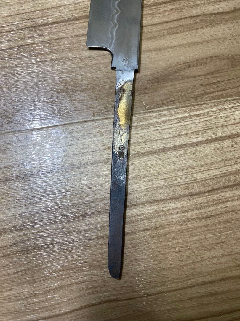 長寿　玄海正国　仙 水焼本焼　柳刃包丁　水本焼き　包丁　尺1 中子正国　彫る