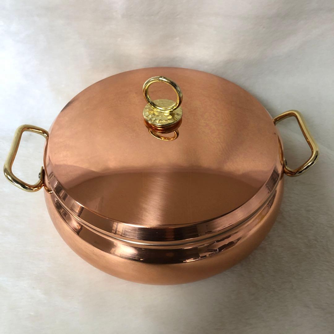 銅製両手鍋　新品未使用　26cm 3.0L