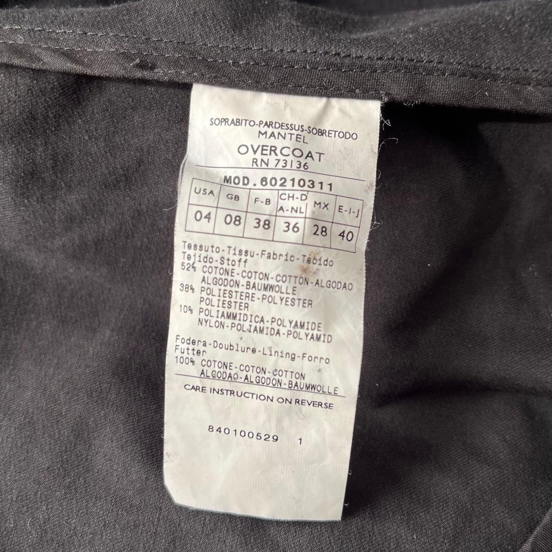 【美品】マックスマーラ ロングトレンチコート ベルト付き ダブル ブラック40