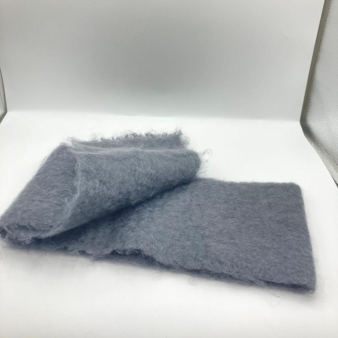 LOEWE マフラー　モヘヤ　グレー