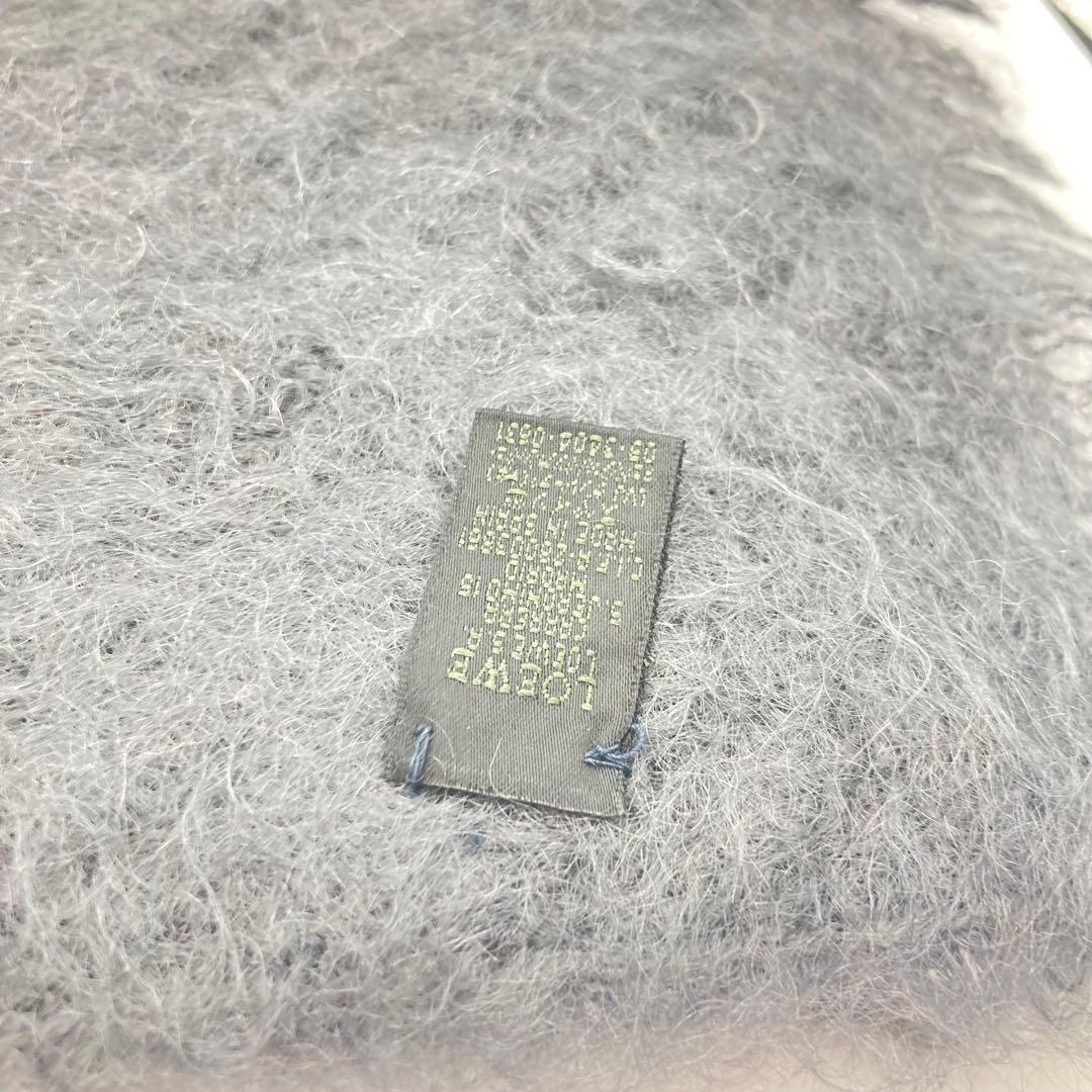 LOEWE マフラー　モヘヤ　グレー