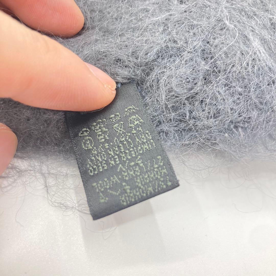 LOEWE マフラー　モヘヤ　グレー