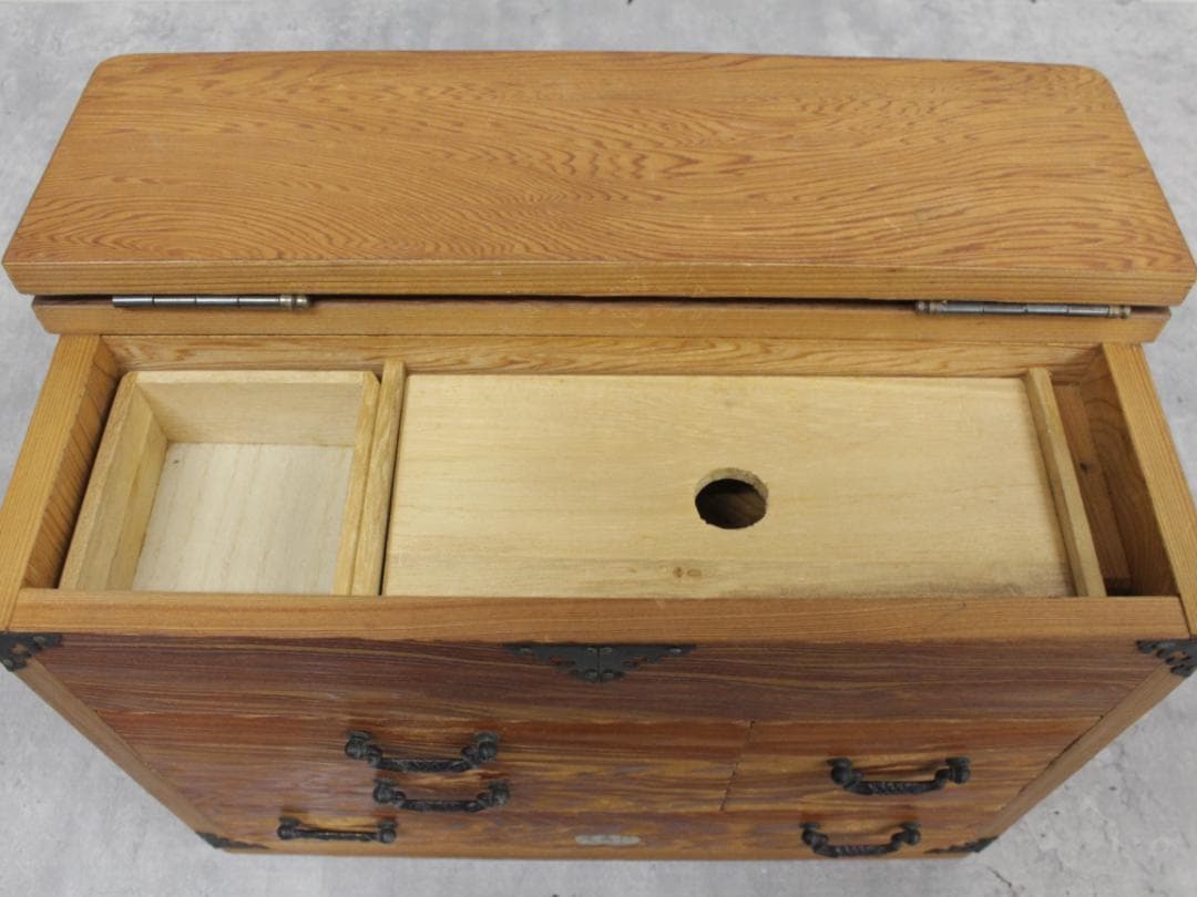 ▲屋久杉 小タンス 箪笥 ミニタンス ジュエリーボックス 小物入れ 昭和レトロ